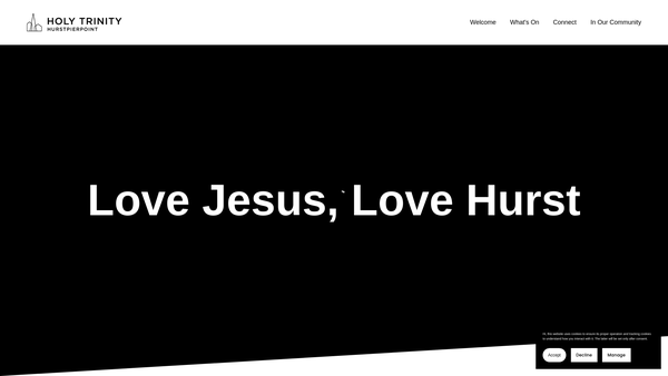 Screenshot of the The Parochial Church Council Of The Ecclesiastical Parish Of Holy Trinity, Hurstpierpoint website