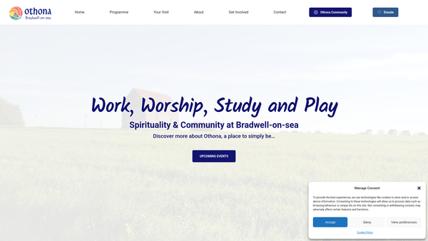 Screenshot of the The Othona Community website
