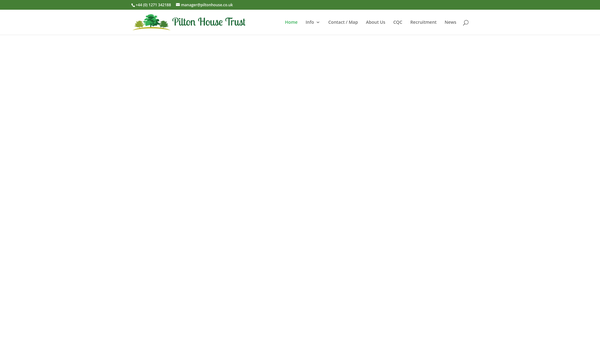 Screenshot of the Pilton House Trust website