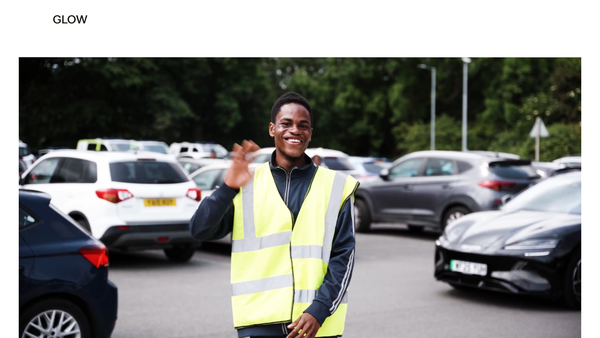 Screenshot of the Glow Church UK website