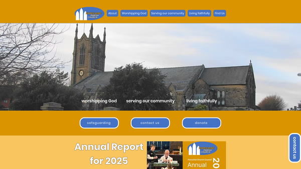Screenshot of the Pcc Holy Trinity With St Laurence Church Also Known As Morecambe Parish Church website