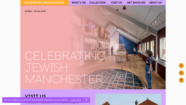 Screenshot of the Manchester Jewish Museum website