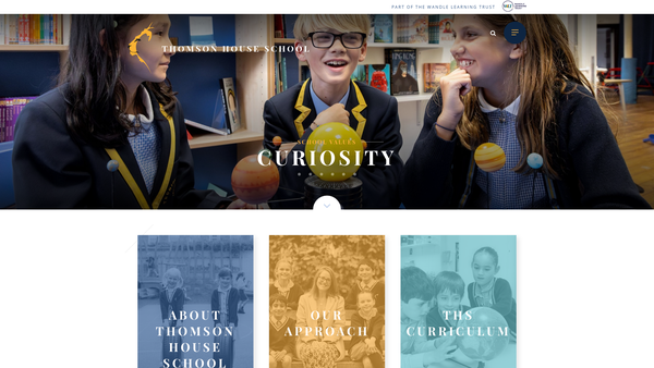 Screenshot of the Friends Of Thomson House website