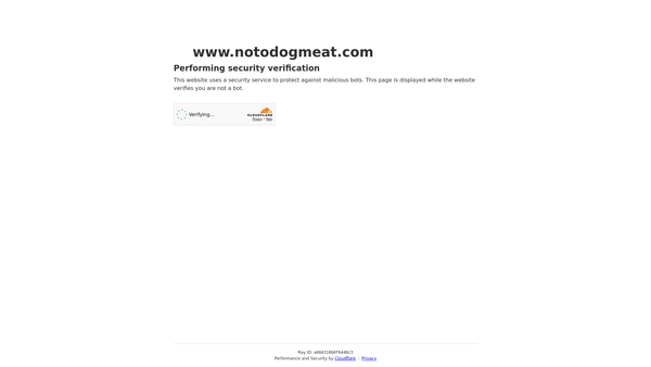 Screenshot of the World Protection For Dogs And Cats In The Meat Trade website