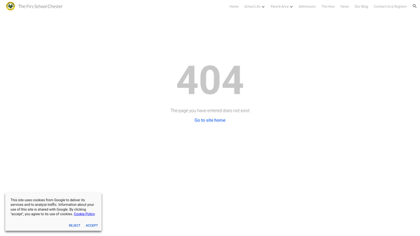 Screenshot of the The Firs School Bursary Trust website