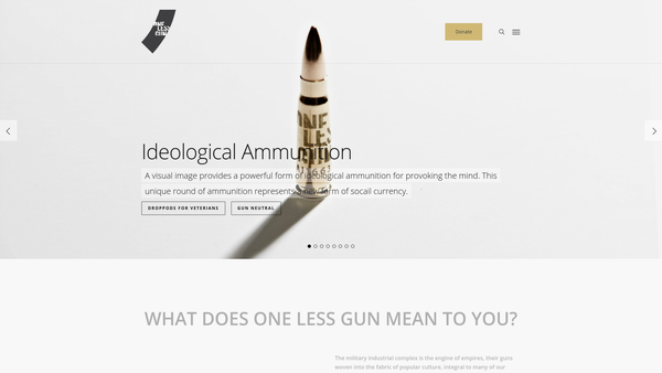 Screenshot of the One Less Limited website