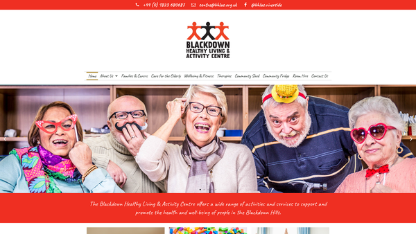 Screenshot of the The Blackdown Healthy Living And Activity Centre website