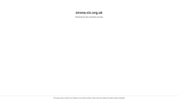Screenshot of the The Sirona Foundation website