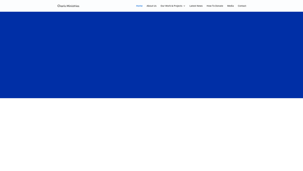 Screenshot of the Charis Ministries website