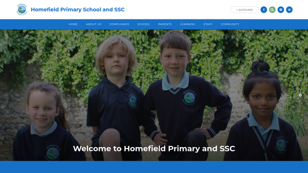 Screenshot of the Friends Of Chesswood School website