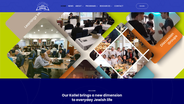 Screenshot of the Leeds Jewish Educational Centre (aka) Leeds Kollel website