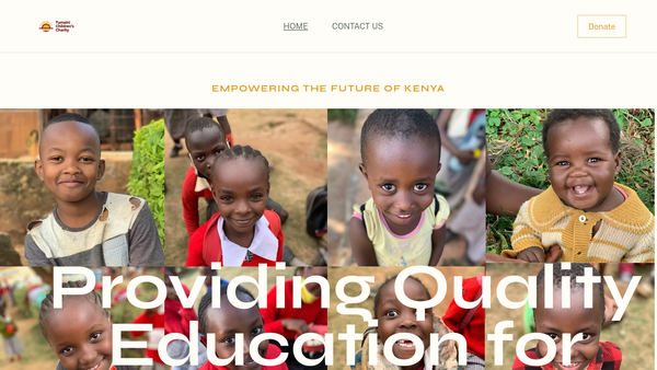 Screenshot of the Brighter Futures Foundation (Africa) website