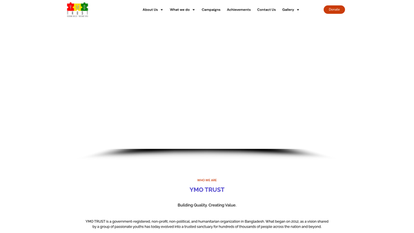 Screenshot of the Ymo Trust Ltd website