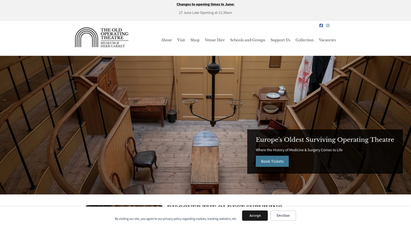 Screenshot of the Lord Brock Trust website