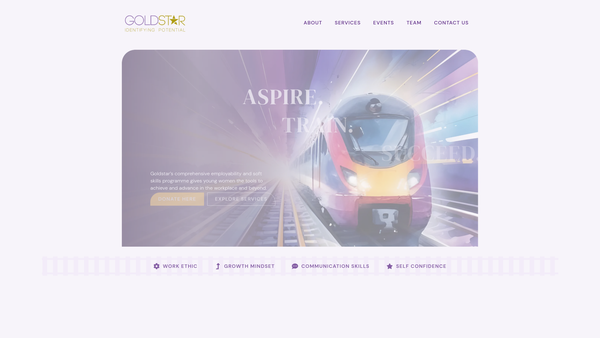 Screenshot of the Goldstar Creative Marketing website