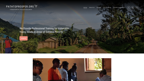 Screenshot of the Path To Prosper website
