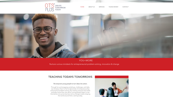 Screenshot of the Ots Plus website