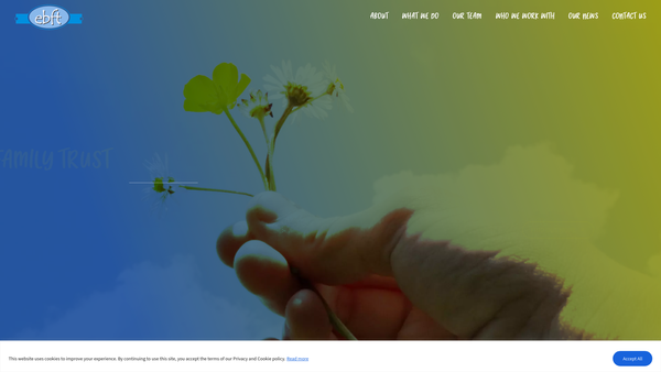 Screenshot of the Elaine Bain Family Trust website