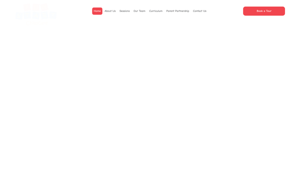 Screenshot of the Fun Start Childcare website