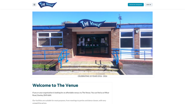 Screenshot of the Stanley Community Association website