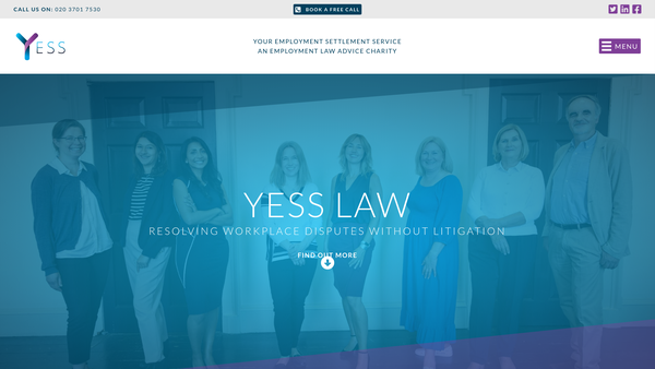 Screenshot of the Your Employment Settlement Service website