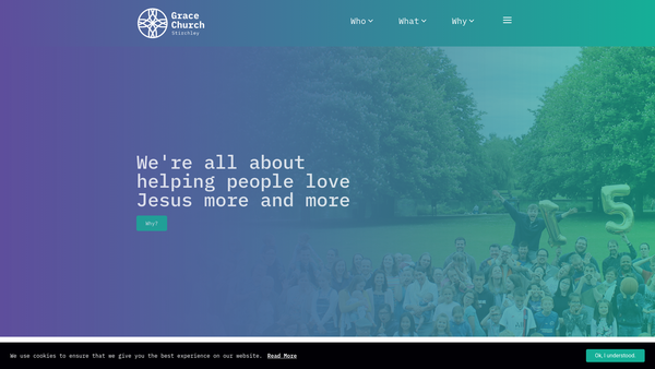 Screenshot of the Grace Church Dell Road website
