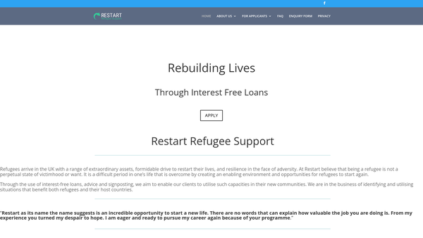 Screenshot of the The Barry Family Foundation website