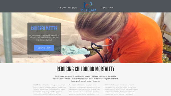 Screenshot of the Picheam Limited website