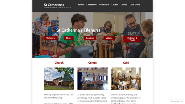 Screenshot of the The Parochial Church Council Of The Ecclesiastical Parish Of Tilehurst St Catherine And Calcot St Birinus website