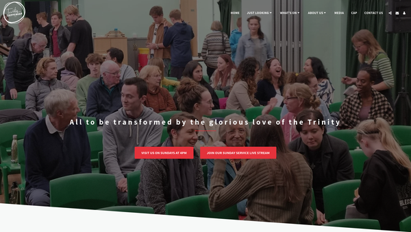 Screenshot of the Trinity Chippenham website