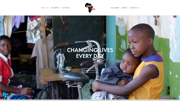 Screenshot of the Kamulifriends website