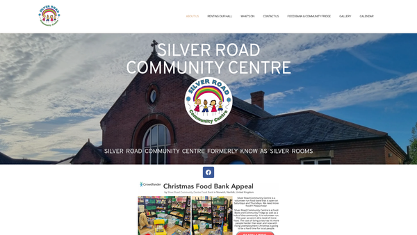 Screenshot of the Silver Road Community Centre website