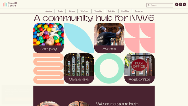 Screenshot of the The Sheriff Centre Limited website