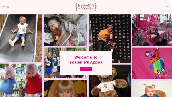 Screenshot of the Issabelles Appeal website