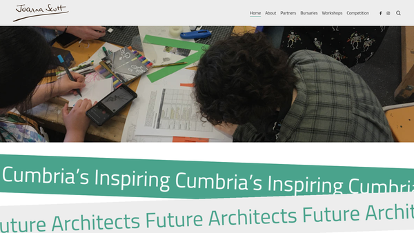 Screenshot of the The Joanna Scott Foundation website