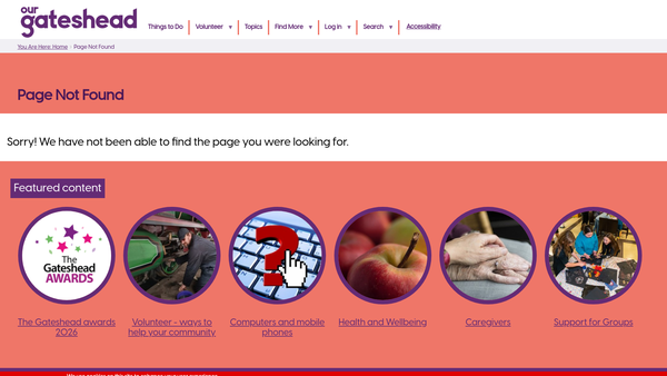 Screenshot of the Dunston Community Centre Ltd website