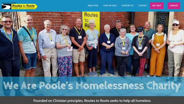 Screenshot of the Routes To Roots (Poole) CIO website