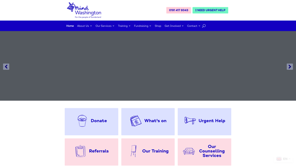 Screenshot of the Washington Mind CIO website