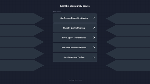 Screenshot of the Harraby Community Centre website