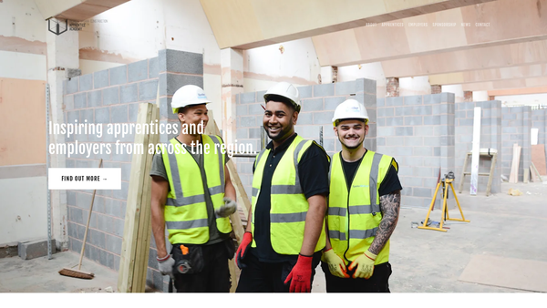 Screenshot of the The Worcestershire Construction Apprentice Academy Charitable Trust website