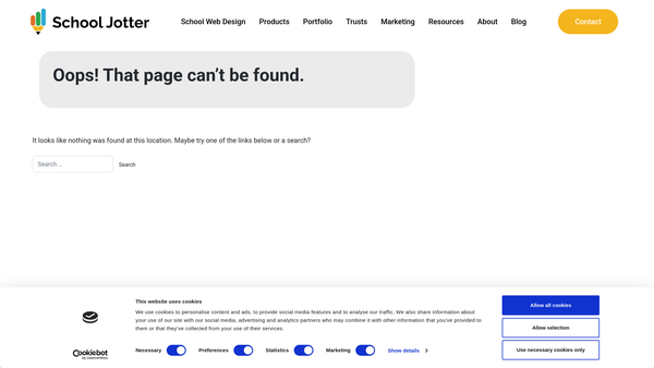 Screenshot of the Woodford Valley Academy PTA website