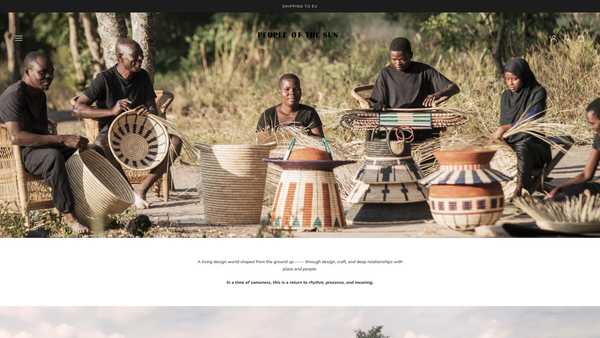 Screenshot of the People Of The Sun website