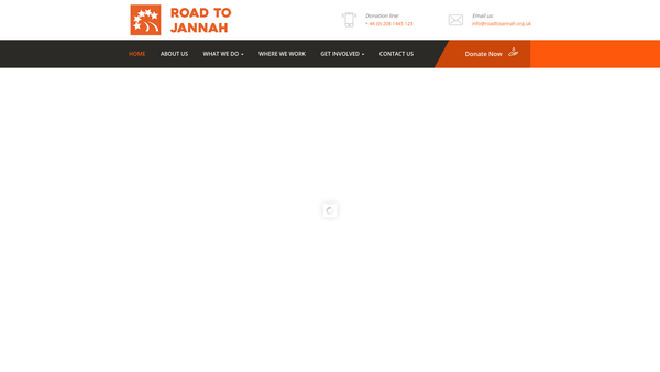 Screenshot of the Road To Jannah website