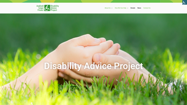 Screenshot of the The Disability Advice Project website