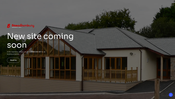 Screenshot of the Broadhembury Community Centre CIO website