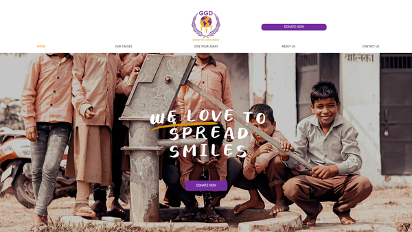 Screenshot of the Group Of Good Deeds website