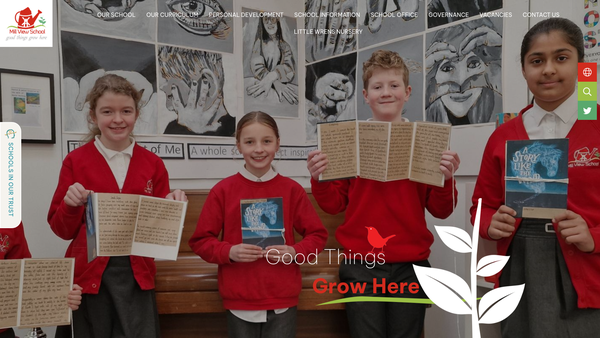 Screenshot of the Mill View PTA website