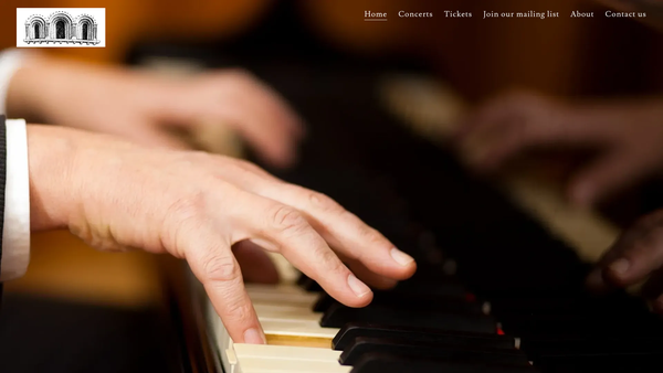 Screenshot of the Iffley Music Society website