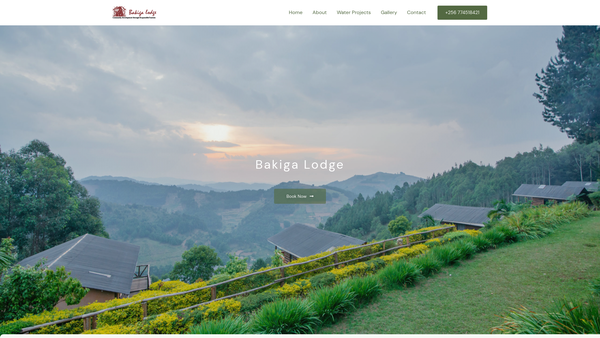 Screenshot of the Bakiga Community Project UK website