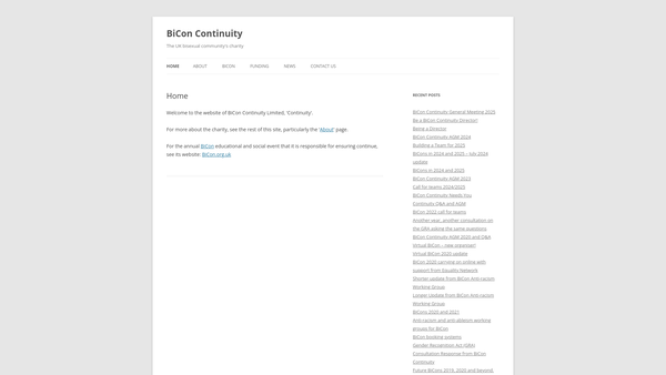 Screenshot of the Bicon Continuity Limited website